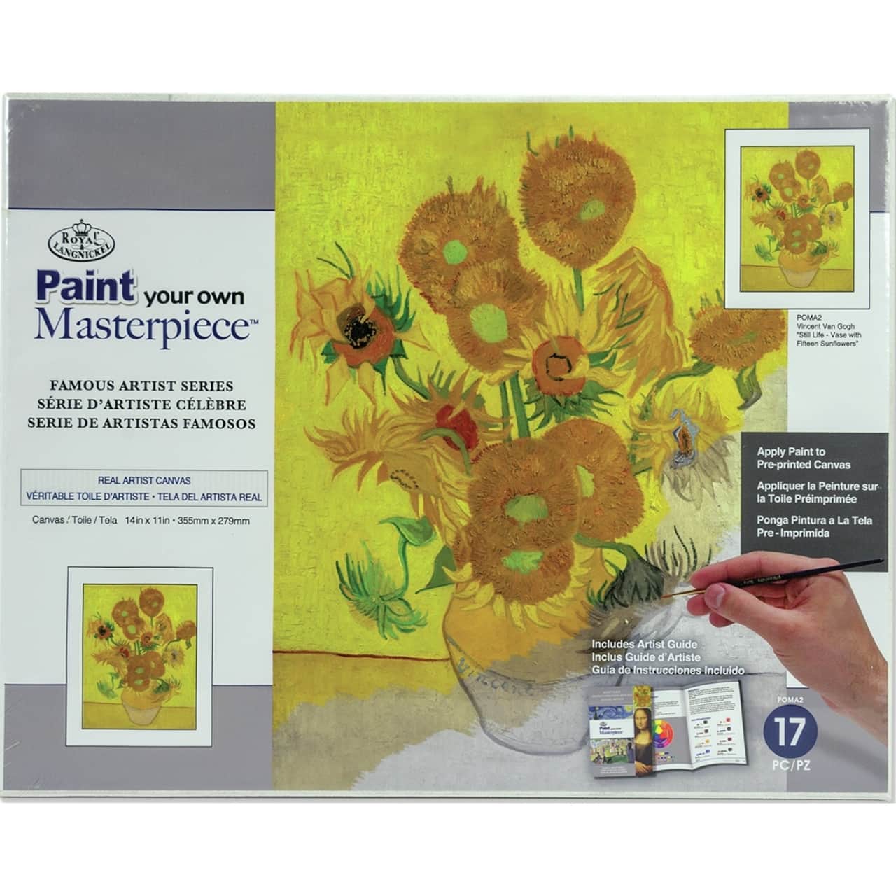 Royal &#x26; Langnickel&#xAE; Sunflowers Paint Your Own Masterpiece Kit